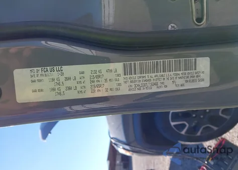 2020 Jeep Compass Trailhawk 4X4 из США, поврежденный, VIN 3C4NJDDB7LT163466